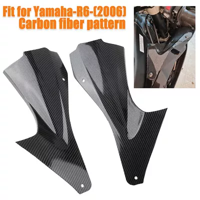 Gas Tank Side Trim Cover Panel Cowl Fairing Carbon Fiber For Yamaha YZF-R6 06~07 • $41.99