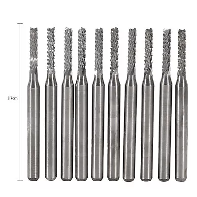 10pcs 2mm Carbide End Mill Engraving Bits Carving Drill SMT/CNC/PCB Cutter## • $10.40