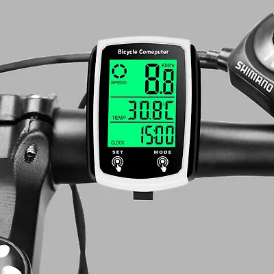 Bike Speedometer LCD Touch Screen   Bicycle Computer Odometer Waterproof • $12.40
