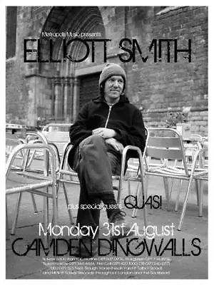 Elliott Smith  *POSTER*  Live In London England U.K. Camden Dingwalls W/ QUASI • $26.89