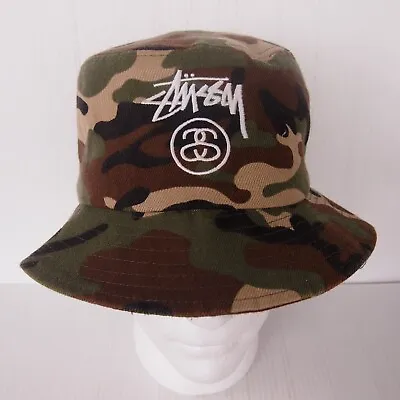 Stussy Capz Camo Bucket Hat Hip-hop Streetwear • $100