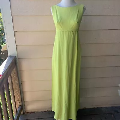 Vintage Retro Lime Green Jumpsuit Sleeveless 1970s Women Cocktail Party Women XS • $29.99