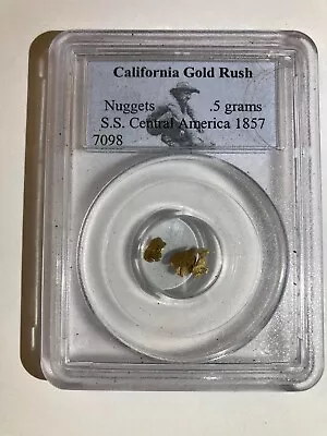 Ss Central America Ssca Shipwreck .5 Grams Of Gold Nuggets First Recovery  • $189