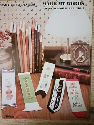 Mary Ellen Designs  Mark My Words  Charted Book Marks Vol. 1 • $5