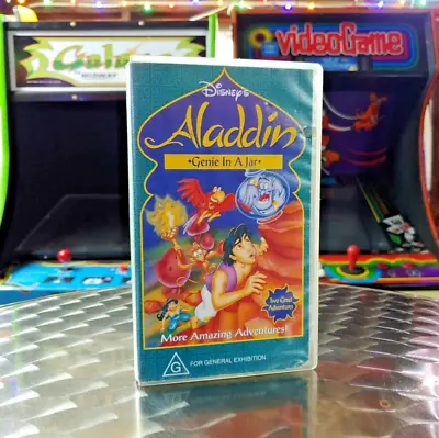 Disney's Aladdin: Genie In A Jar - VHS Video Tape - RARE • $14.11