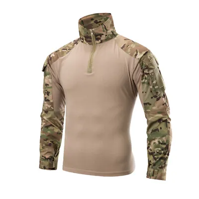 US Army Mens Combat Shirt Long Sleeve Tactical Gen3 Military T-Shirt Camo Hiking • $27.99