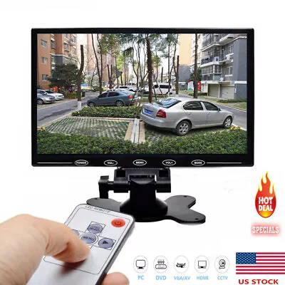 7 /9 /10  CCTV Monitor HDMI LCD PC Screen AV RCA VGA 1080P For Raspberry Pi DSLR • $63.99