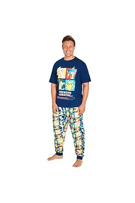 Pokemon Mens Pyjama Set - Bottoms And T-Shirt Short Sleeves Nightwear • £22.49