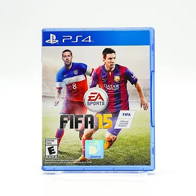 Sony Playstation 4 PS4 FIFA 15 Soccer Video Game EA Sports Messi Quatar Tested • $9.95