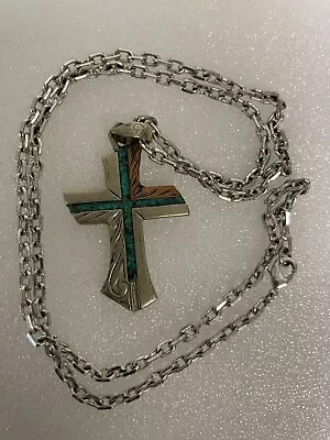 Montana Silversmith Inner Light Cross Necklace. Slightly Flawed. • $35