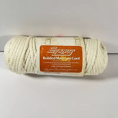 Herculon EZ Knot Braided Macrame Cord 1 Skein 6mm 100 Yd Ocean State Cordage • $2.75