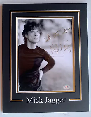 Mick Jagger Rolling Stones Signed Autographed Matted 8x10 Photo PSA Certified • $2499
