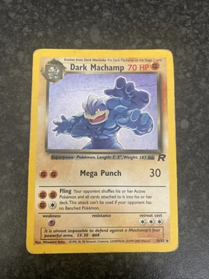 £12.95 • Buy Dark Machamp Team Rocket Holo Rare 10/82 Pokemon Card WOTC