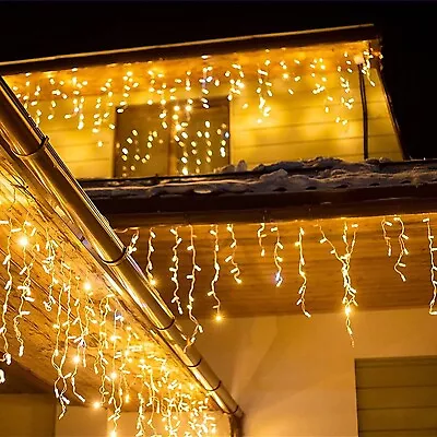 120 LED HEAVY DUTY Christmas Xmas Snowing Icicle Lights Indoor Outdoor House • £14.99