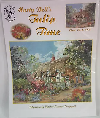Pegasus Marty Bell's Counted Cross Stitch Chart Pattern Tulip Time 405 Cottage • $19.99