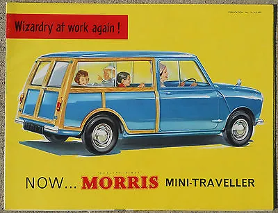 Morris Mini Traveller 1960 Colour Fold Out Brochure • $55