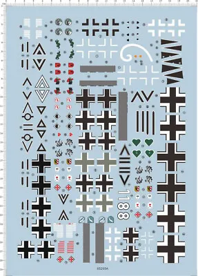 1/32 Fw190 Bf-109 WWII Fighter Model Kit Water Decal • $16.28