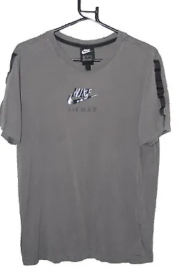 Nike T-Shirt Size L Air Max Mens Tape Sleeves Retro Latex Print • £22.40