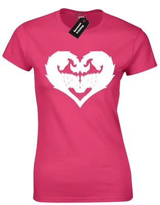 Stark Love Ladies T Shirt Game Of Heart Snow Targaryen Thrones King Queen Wolf • £7.99