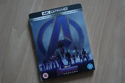Marvel Studios - Avengers End Game 4K UHD Blu Ray Steelbook New & Sealed • £29.95