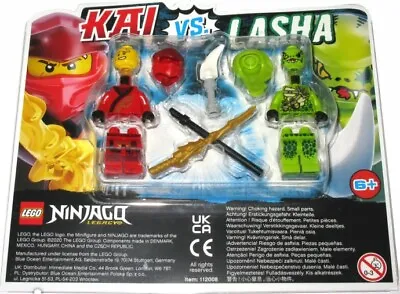 Lego Ninjago Legacy Kai Vs. Lasha Minifigure Set Blister Pack (Item: 112008) • $19.95