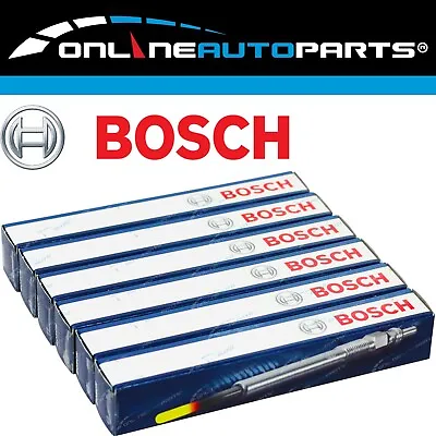 Set Of 6 Bosch Glow Plugs For Landcruiser HJ47 4.0L 2H Diesel 80~82 (8.5 Volt) • $107.95