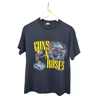 Vintage Guns N Roses Shirt 1980s Original GNR Was Here Tour Concert Rare 80s • $199