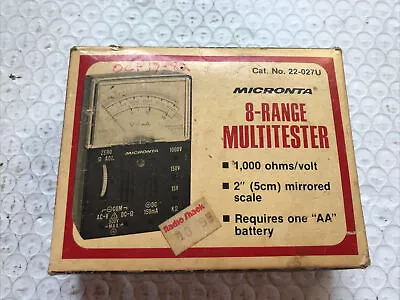 Micronta 8-Range Multitester #22-027U • $24.95