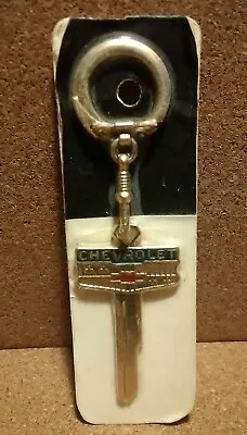 $64.99 • Buy Vintage Chevrolet Bowtie Keychain, Chevy Uncut Key Ring Accessory New In Package