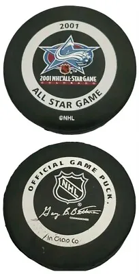 2001 All Star Game Colorado Nhl Inglasco Vintage Gary B Bettman Game Puck 🇨🇦  • $34.99