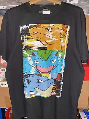 Pokemon Charizard Venusaur & Blastoise T-Shirt Black Men Size XL New With Tag • $18.99