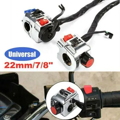 7/8  Motorcycle Handlebar Switch Control Turn Signal Horn Indicator Start Switch • $31.34