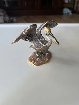 $5 • Buy Nobility Pelican Bejeweled Trinket Box Vhtf Great Condition