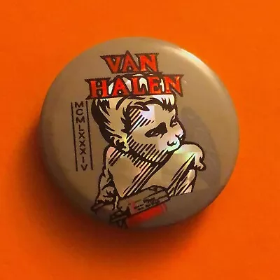 VAN HALEN 1984 Pin Vintage 80s Band Pin PRISM Pinback Button Badge Pin VTG 1980s • $9.99