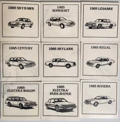 Vintage BUICK Car Auto Dealer 1985 Advertising Coasters W Holder Bar Man Cave • $29.99