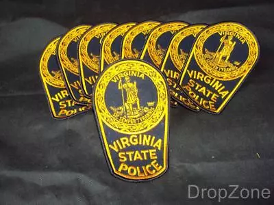 Obsolete 8 X US Virginia State Police Dept. Insignia / Cloth Patches Badges • $18.94