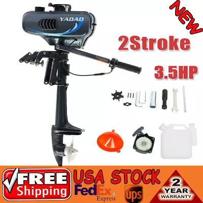 HANGKAI 2 Stroke 3.5HP Outboard Motor Boat Engine Water Cooling CDI Manual Start • $220