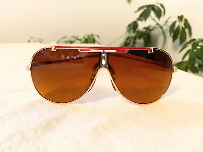 Vintage Metal Aviator Amber SunglassesROC Taiwan • $30