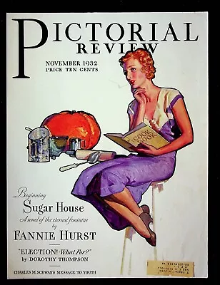 McClelland Barclay Cover Only Pictorial Review Magazine November 1932 Lady Cook • $8.95