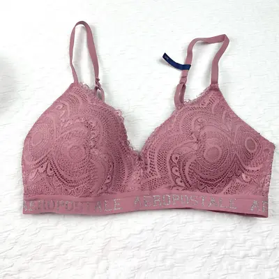 BUY 1 GET 1 FREE AEROPOSTALE 36c Lace Wire Free Comfortable Bra AERIE Mauve • $25