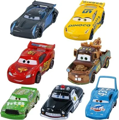 1~7PCS Disney Cars 2 3 Jackson Cruz Sheriff King Diecast Car Toy Set Boy Gifts • £6.39