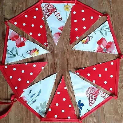 Handmade Waterproof Oilcloth Bunting Outdoor/Indoor • £6