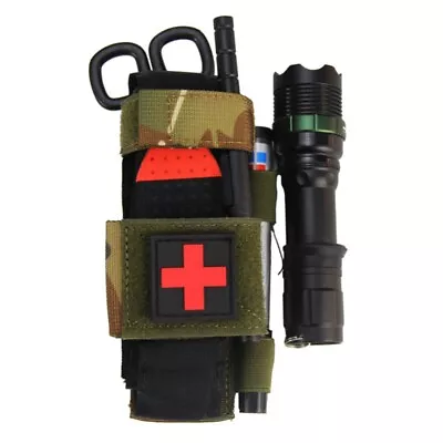 Tactical First Aid Kit Medical Molle Rip Away EMT IFAK Survival Pouch Torch Bag • $13.31