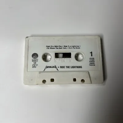 Metallica Ride The Lightning 1984 Music Tape Cassette Elektra 60396-4 NO CASE • $18.99