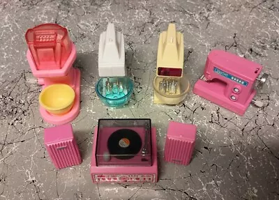Vintage Barbie Windup Toys Home Decor Kitchen Mixers Sewing Machine All Work  • $30