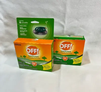 OFF! Backyard Mosquito Repellent Coil Refills Perfect For Outdoor Patios! • $14.75