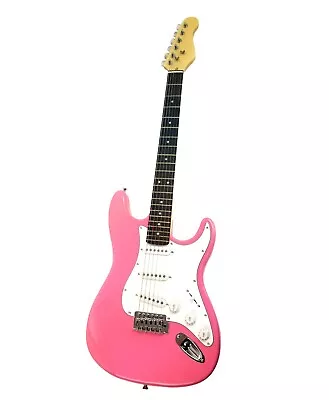 Zenison 6 String ELECTRIC GUITAR 6-String Right Handed Solid Body Hot PINK • $89.99