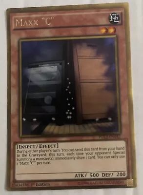 YUGIOH PGL3-EN042 Maxx  C  Gold Rare 1st Edition • $12.40