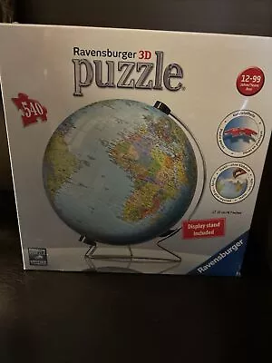 Ravensburger 3D Puzzle World Globe 540 PCS. Item No. 12436 NEW Sealed • $25