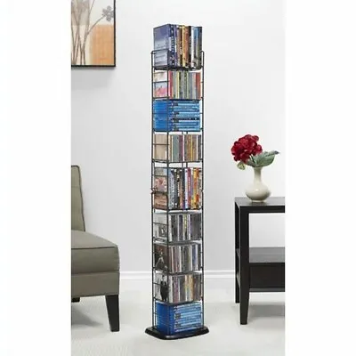 Atlantic Inc 53  8 Adjustable Shelf Media Rack In Black • $43.99